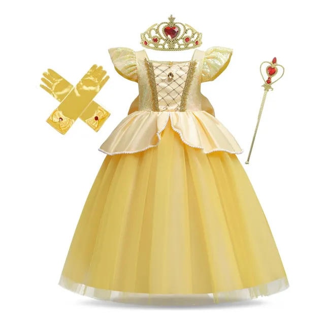 1 Vestido De Cumpleaños De Bella Princesa For Niña,