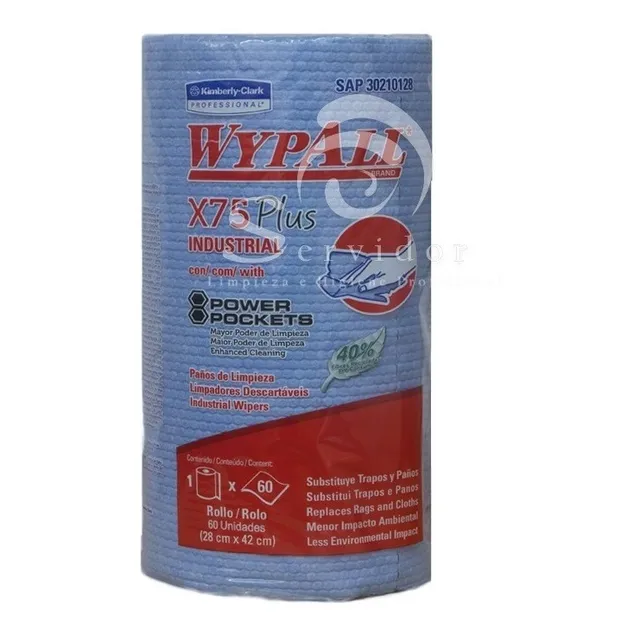 Paños De Limpieza Wypall X75  Kimberly-clark 60 Paños
