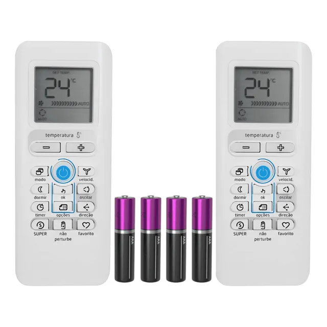 Kit 2 Controle Compatível Ar Condicionado Springer Midea