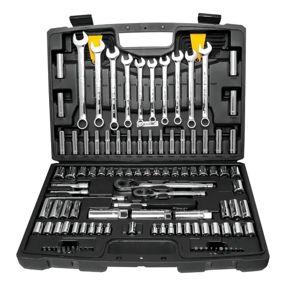 Stanley 94-374 Kit de 123 herramientas Combinadas Color Plateado