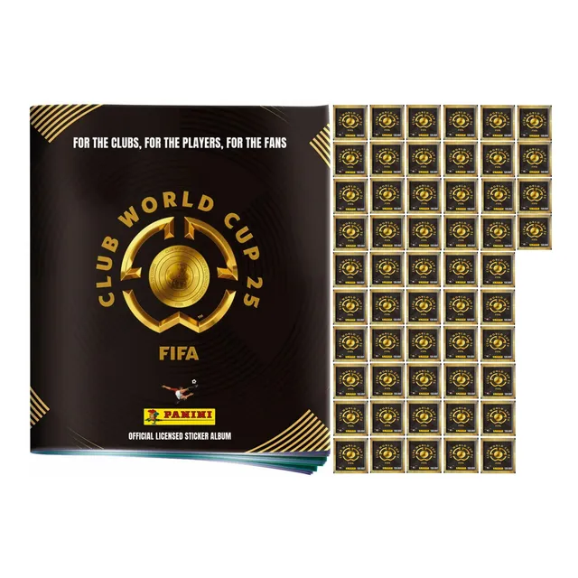 Álbum Pasta Blanda + 54 Sobres Mundial Clubes 2025 Panini