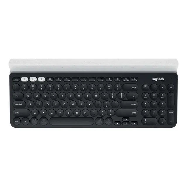 Teclado K780 Qwerty Español Negro- Blanco
