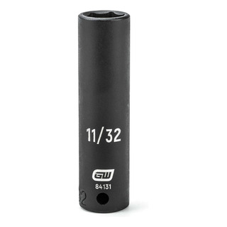 Enchufe Sae De Impacto Profundo De 6 Puntos De 1/4 - Enchufe Sae De Impacto Profundo De 6 Puntos De 1/4 -