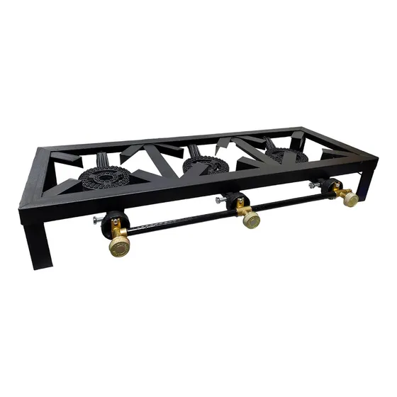 Reverbero A Gas 3 Hornilla Sgb03 Color Negro