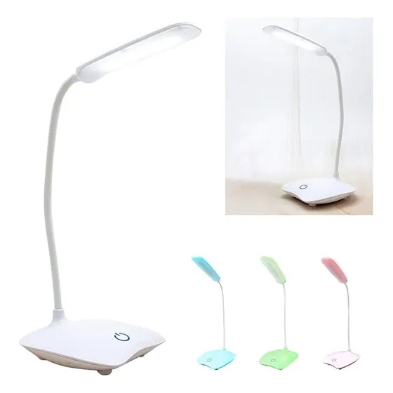 Lampara De Mesa Recargable Led Flexible Portátil Escritorio 