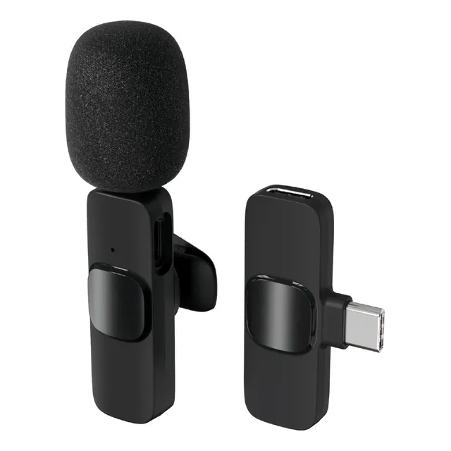 Micrófono Inalámbrico Lavalier Profesional Cancelación de Ruido Excepcional Para Celular Tipo-C