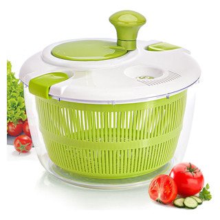 Centrifugador De Alface E Salada De 5 Litros, Escorredor E Centrifugador De Alface E Salada De 5 Litros, Escorredor E
