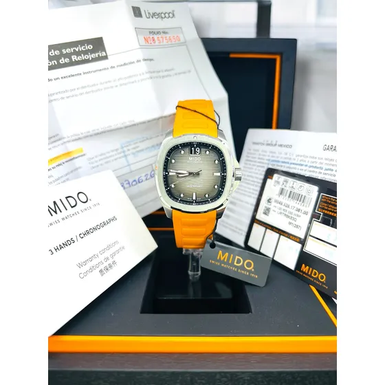 Reloj Mido Multifort Tv Naranja
