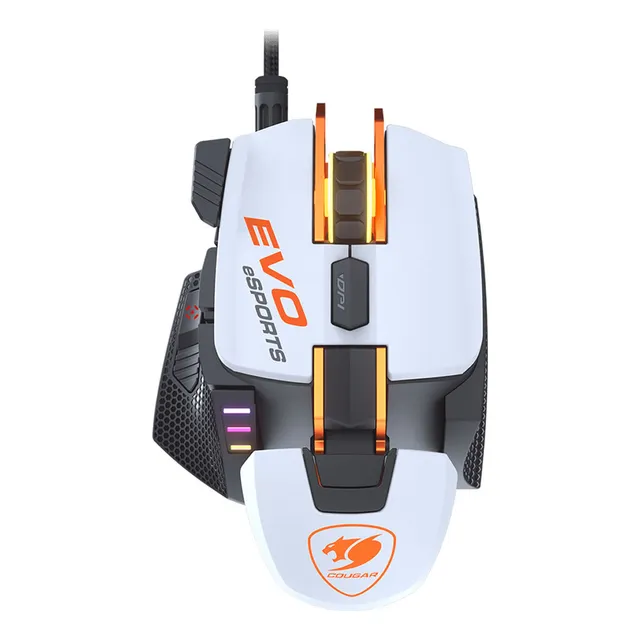 Mouse Gamer Cougar Evo Sports 700m Blanco Rgb 16000dpi