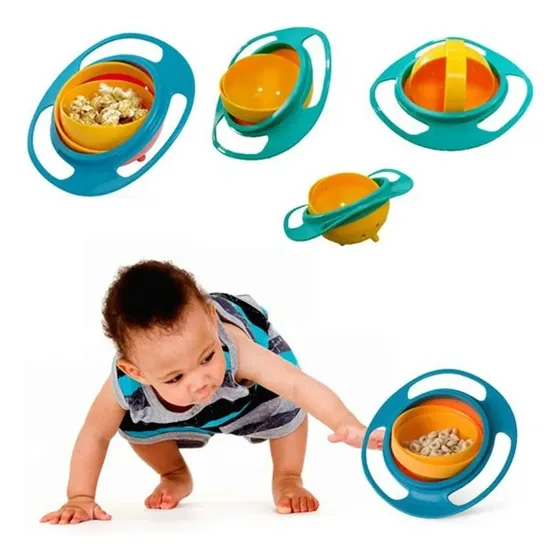 Pote Giratorio Equilibrio Resistente A Derrames Comida Bebes