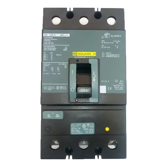 Interruptor Termomagnetico 3x125 Amperes Kal 36125 Square