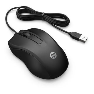 Hp Mouse Alámbrico 100, Cable De Conexión Usb, Windows/mac Hp Mouse Alámbrico 100, Cable De Conexión Usb, Windows/mac