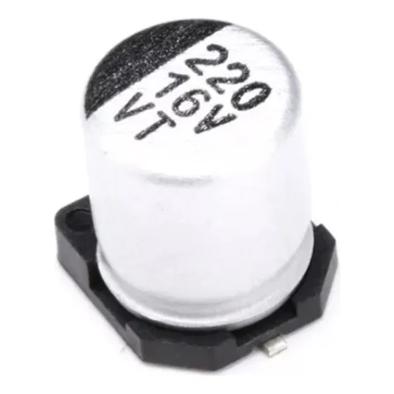 Condensador Electrolitico Smd 220uf 16 Vdc 08x10mm +-20%
