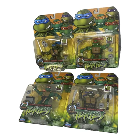 Set 4 Figuras Tortugas Ninja 2003 (reedición 2024) Original