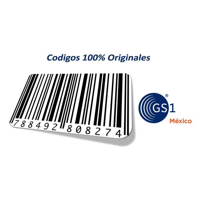25 Códigos De Barras Universal Upc Ean Gs1 Mexico Originales