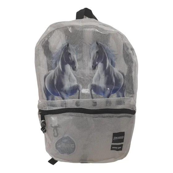 Bolso Dama Transparente Modelo Caballos Marca Ice Breakers