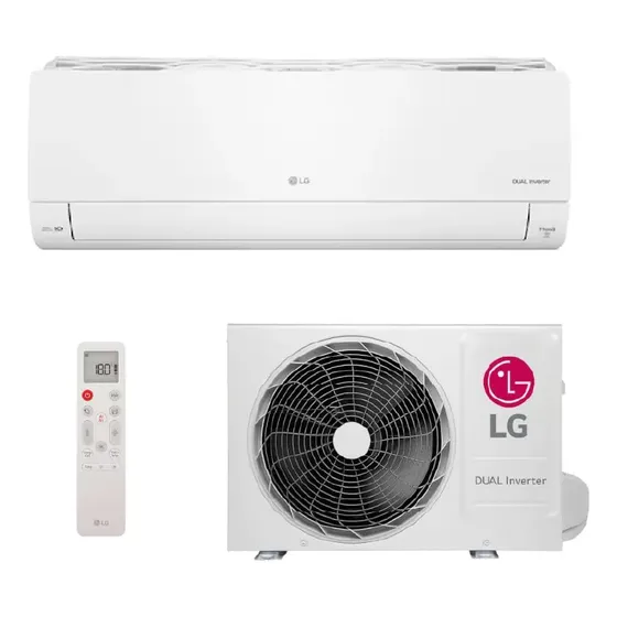 Ar Condicionado Hw Inverter LG Dual Voice Ai 18k F Branco 220v