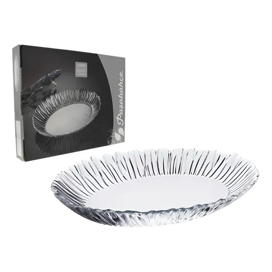 Bandeja Pasabahce Aurora Centro De Mesa 33 Cm De Vidrio