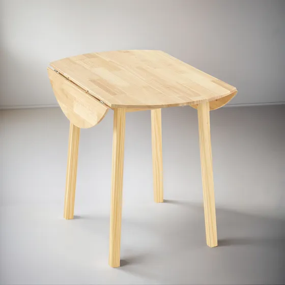 Mesa De Cocina Vingli, Madera Sólida, Plegable, 35