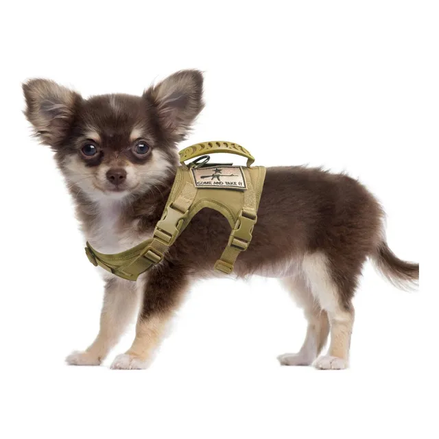 Arnés Ajustable Para Perros, Chaleco Táctico Militar Para Tr