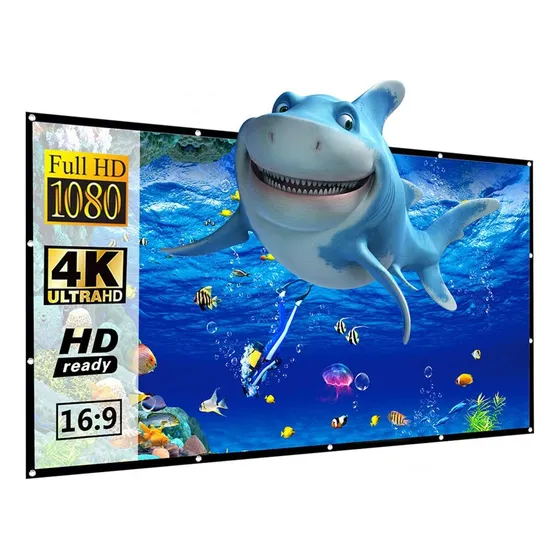 Pantalla Proyector Kxdfdc Plegable Portatil Para Cine Casa