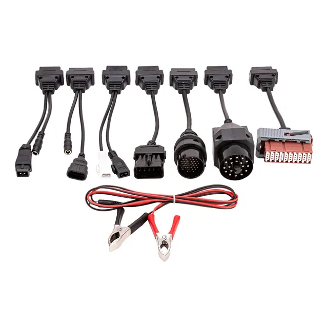 Kit 8 Cabos Linha Leve Para Scanner Automotivo Obd2 Delphi