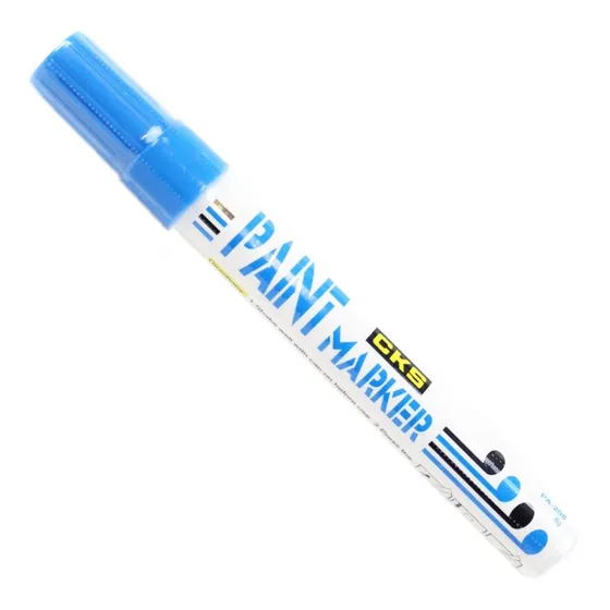 6 X Caneta Marcador Permanente Cks Base Oleo Plastico Tecido