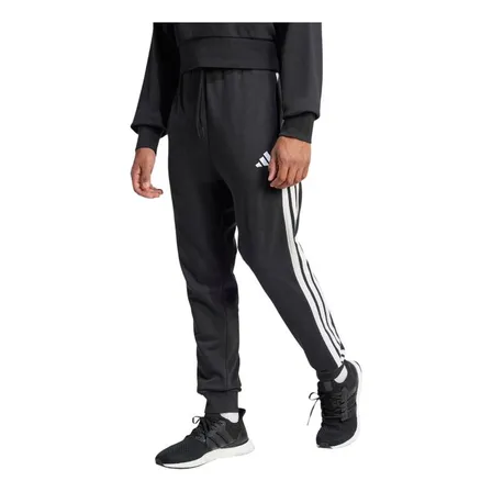 Pantalón Hombre adidas Essentials French Terry 3 Tiras Negro