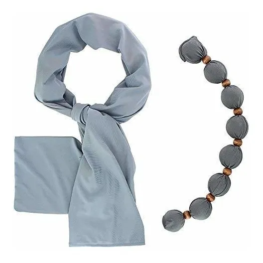 Collar Y Bufanda Nano-ice Cooling, Gris | Beat The Heat In