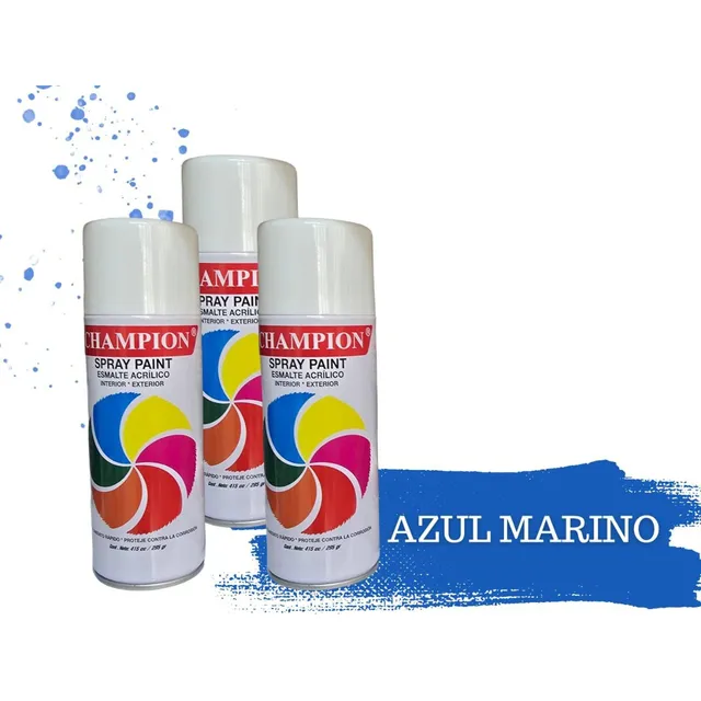 Spray De Pintura Esmalte Acrilico Champion Colores Variados