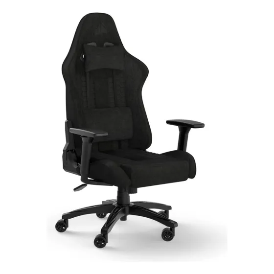 Silla  Gaming Corsair Posa Brazos Ajustable Reclinable Negro