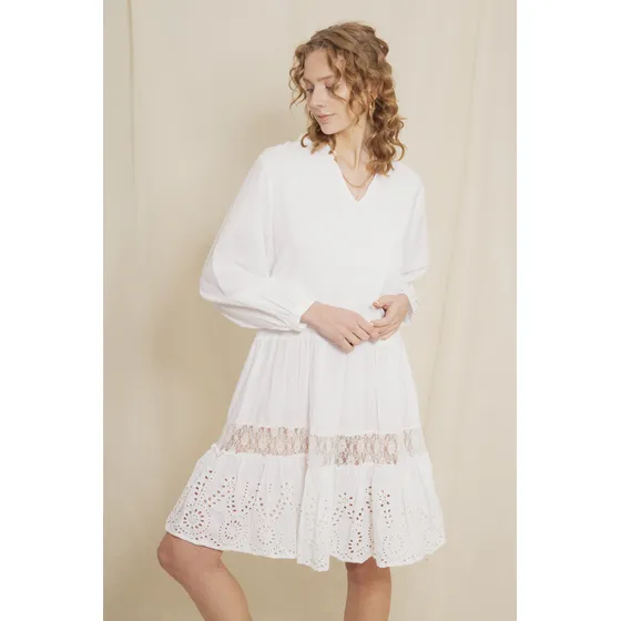 Vestido Tejido Decorativo Largo Mujer I Am