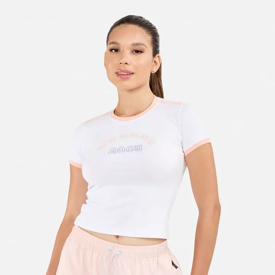 Polo Mc New Athletic Anahí Blanco Con Melón Mujer