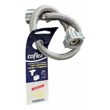 Canilla De 40 Cm 1/2 X 1/2 De Vinilo Tuerca Plástica Coflex