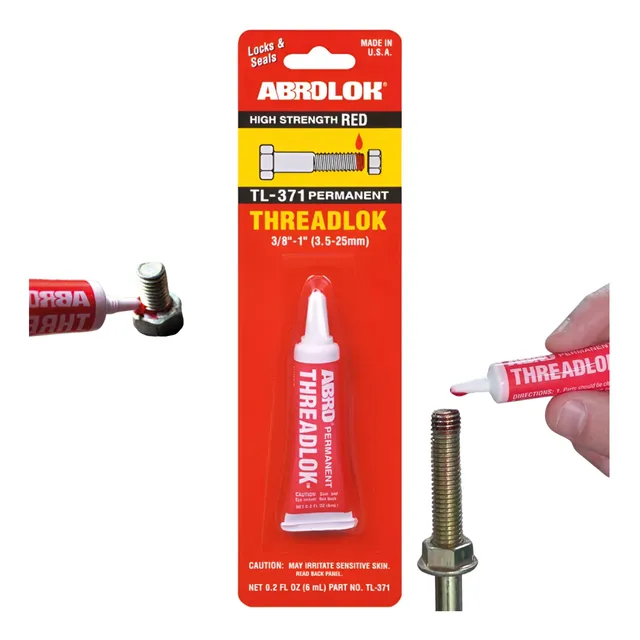 Traba Pernos Rosca Rojo Permanente Alta Resistencia 6ml Abro