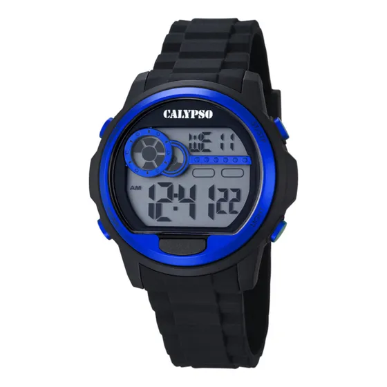 Reloj K5667/3 Calypso Hombre Digital For Man Correa Gris Bisel Gris Fondo Negro