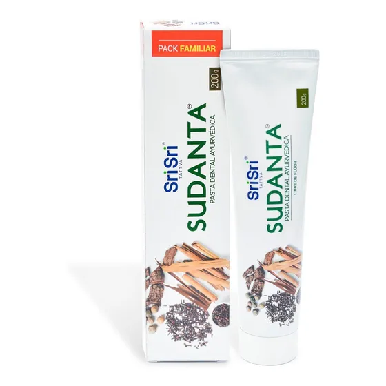 Pasta Dental Libre De Fluor Sri Sri Sudanta 200 Ml