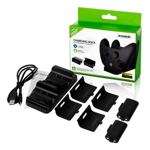 Cargador Doble Control Xbox One Series S/x + Baterias
