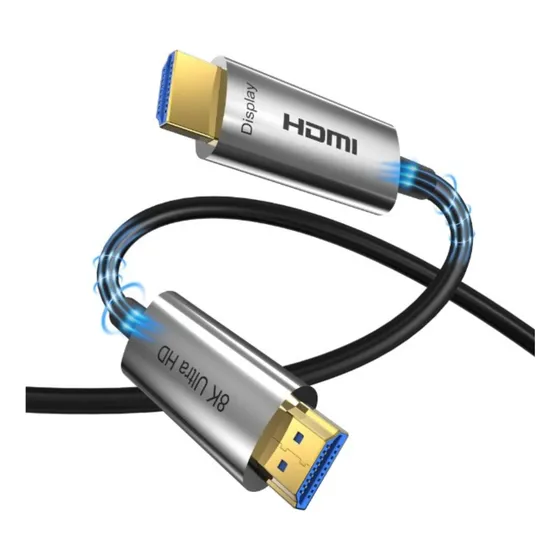 Cabo Hdmi Fibra Óptica 10 Mts 2.1 8k 3d 10 Metros