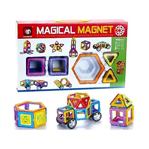Bloques Magneticos Didactico 40 Piezas