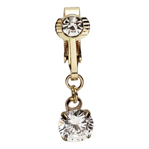 Unidad Piercing Clip Fake Ombligo Presión Falso Unisex