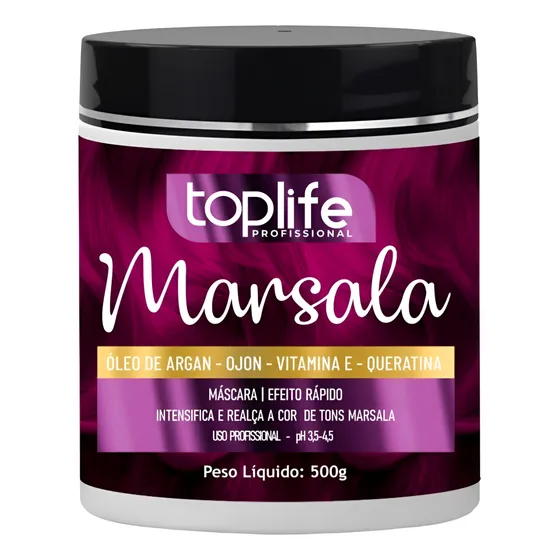 Mascara Matizadora Marsala 500 G Envio Imediato Original