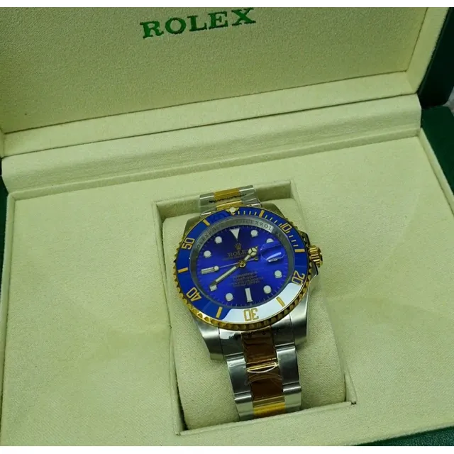 Rolex Submariner Bluesy  Gold Automático 41mm Ceramica