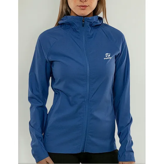 Topper Campera - Rompeviento Trng Azul Amparo