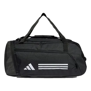Mala Duffel Preta Essentials TrĂȘs Listras adidas Mala Duffel Preta Essentials TrĂȘs Listras adidas