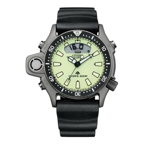 Relogio Citizen Aqualand Jp2007-17w Full Lume Original