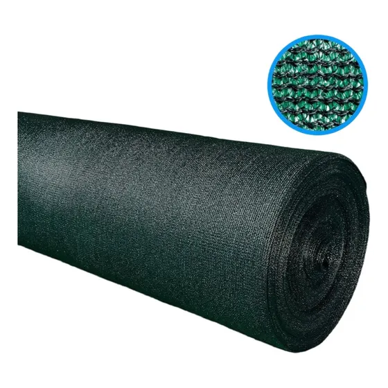 Malla Polisombra Negra Al 90% X Rollo 100m Largo X 4m Ancho