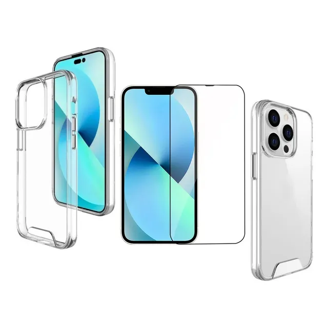 Estuche Funda Space Mas Vidrio Templado Compatible iPhone