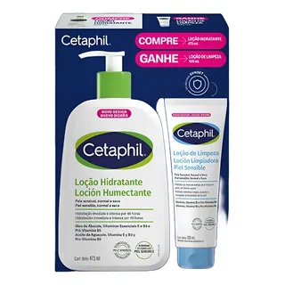 Cetaphil Kit Cetaphil Loção 473ml + Loção De Limpeza 100ml Sem Fragrâ