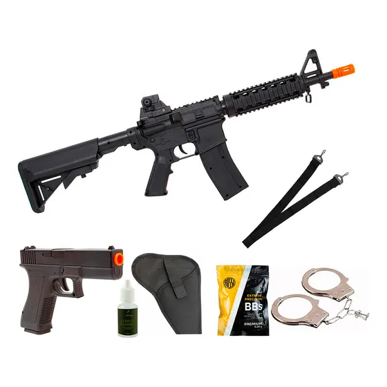 Airsoft Rifle M4 M16 Airsoft Spring + Vigor + Algema + Bbs 